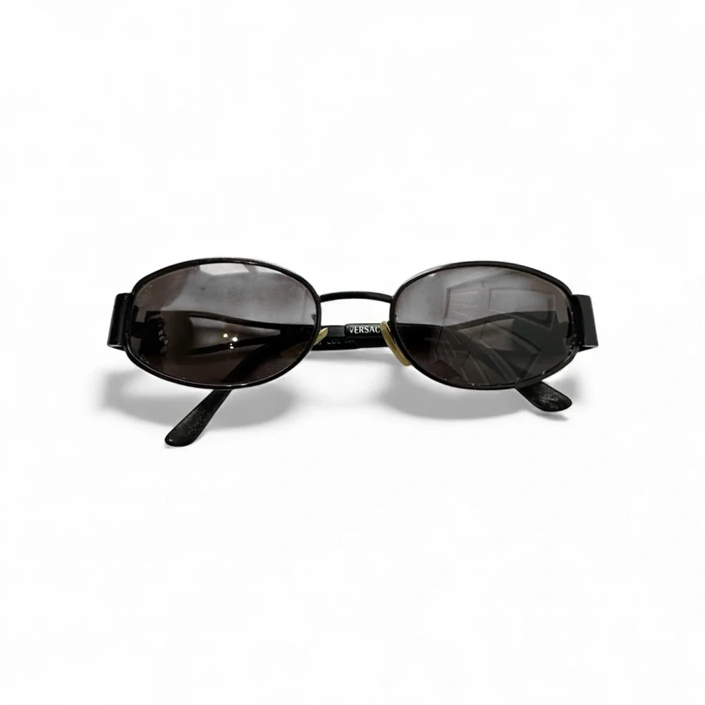 Vintage Gianni Versace Authentic Medusa Black Metal Sunglasses X48